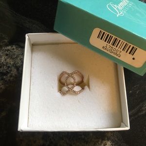 Premier Designs Ravishing Pave Rose Gold Ring